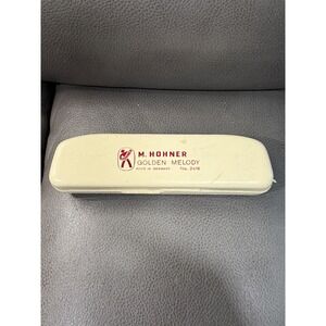M. Hohner Golden Melody No. 2416 Tremolo Harmonica Made in Germany with Case